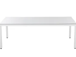 Ulkokalusteet<Beliani Puutarhapoyta Polyrottinki Valkoinen 220 Cm Italy