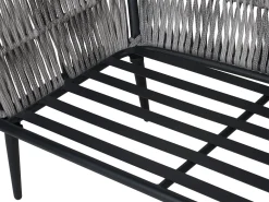 Ulkokalusteet<Beliani Puutarhapoytaryhma Harmaa/Musta Preveza