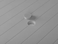 Ulkokalusteet<Beliani Puutarhapoytaryhma Vaaleanharmaa 4 Tuolia Fossano