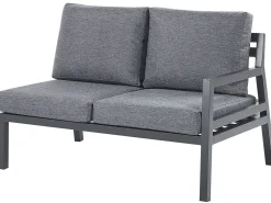 Ulkokalusteet<Beliani Puutarhasohvasetti 5-Istuttava Tummanharmaa Vizzini