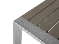 Best Sale Beliani Puutarhasohvasetti Tummanharmaa Salerno