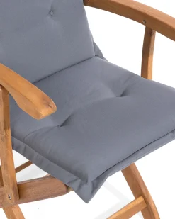 New Beliani Puutarhatuoli 2 Kpl, Harmailla Tyynyilla Maui