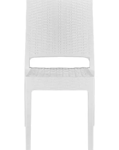 Ulkokalusteet<Beliani Puutarhatuoli 2 Kpl Valkoinen Fossano