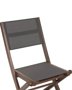 Ulkokalusteet<Beliani Puutarhatuoli Akaasia Tumma Puu 2 Kpl Cesana