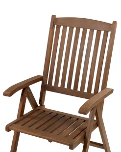 Ulkokalusteet<Beliani Puutarhatuoli Akaasia Tumma Puu Amantea