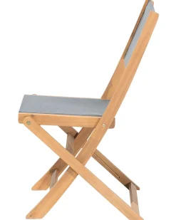 New Beliani Puutarhatuoli Akaasia Vaalea Puu 2 Kpl Cesana