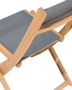 New Beliani Puutarhatuoli Akaasia Vaalea Puu 2 Kpl Cesana