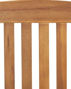 Tuolit<Beliani Puutarhatuoli Akaasia Vaalea Puu 6 Kpl Java