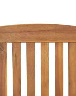 Store Beliani Puutarhatuoli Akaasiapuinen 2Kpl Setti Vaaleanruskea Java