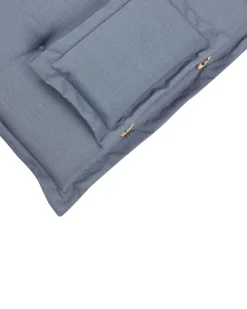 Discount Beliani Puutarhatuoli Akasiapuu Tumma Puu/Sininen 2 Kpl Toscana