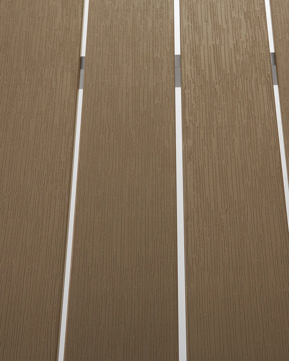 Store Beliani Puutarhatuoli Alumiini Vaalea Puu 6 Kpl Vernio