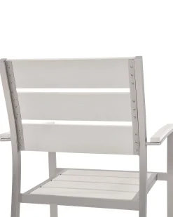 Best Beliani Puutarhatuoli Alumiini Valkoinen 6 Kpl Vernio