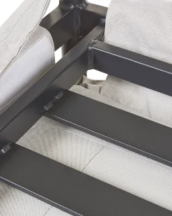 Fashion Beliani Puutarhatuoli Alumiini Vaaleanharmaa