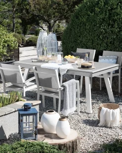 Ulkokalusteet<Beliani Puutarhatuoli Harmaa 4Kpl Pereta