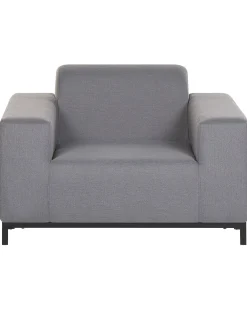 Store Beliani Puutarhatuoli Harmaa/Musta 2 Kpl Rovigo