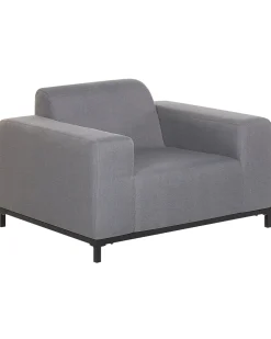 Store Beliani Puutarhatuoli Harmaa/Musta 2 Kpl Rovigo