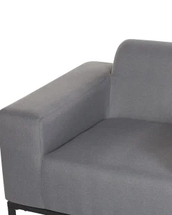 Store Beliani Puutarhatuoli Harmaa/Musta 2 Kpl Rovigo