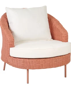 Ulkokalusteet<Beliani Puutarhatuoli Ja Rahi Polyrottinki Persikka Arcille