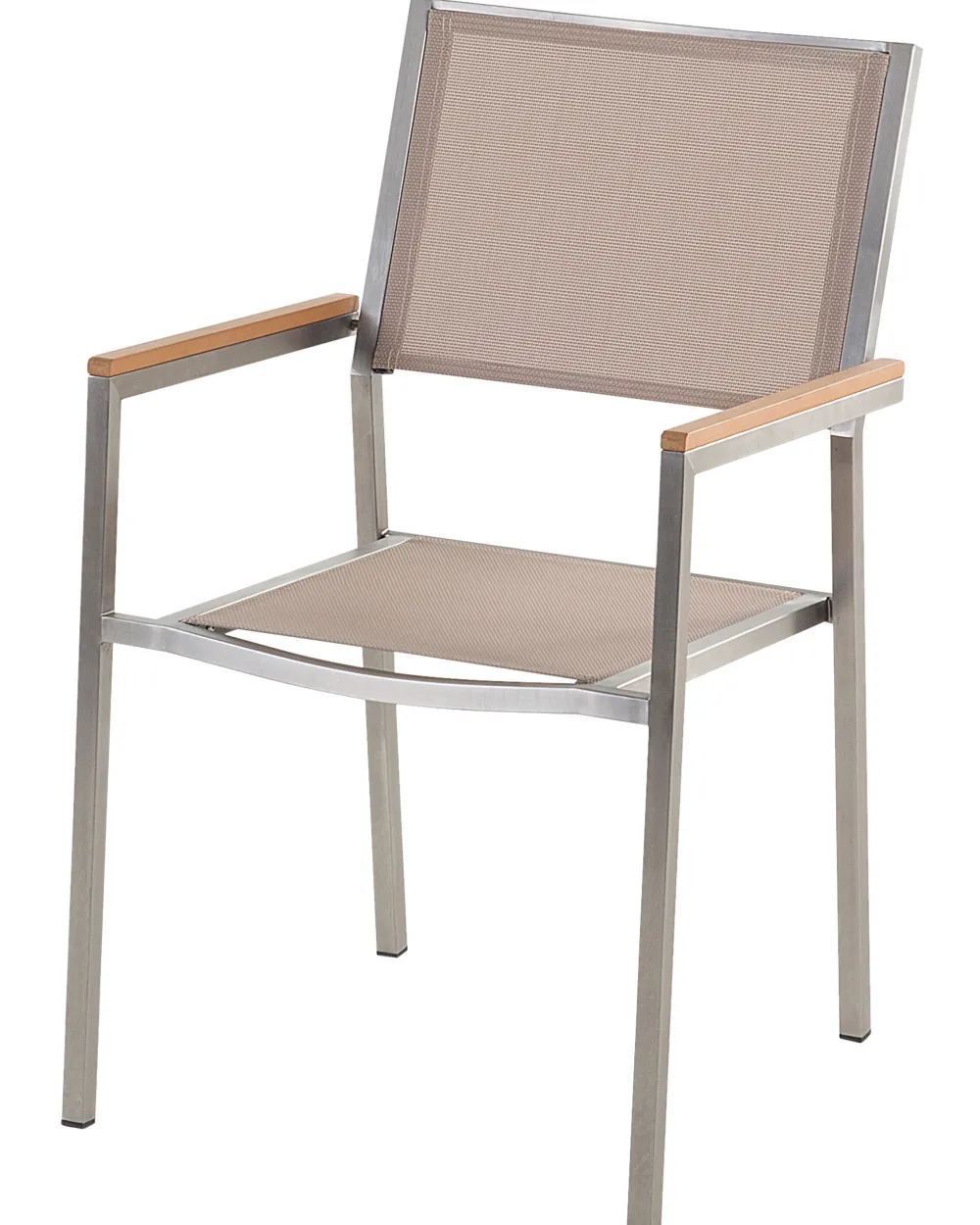 Ulkokalusteet<Beliani Puutarhatuoli Kangas Beige 6 Kpl Grosseto