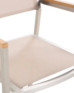 Ulkokalusteet<Beliani Puutarhatuoli Kangas Beige 6 Kpl Grosseto