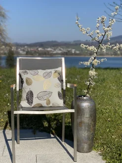 Ulkokalusteet<Beliani Puutarhatuoli Kangas Harmaa 6 Kpl Grosseto