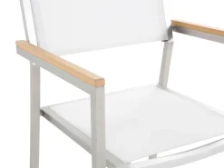 Online Beliani Puutarhatuoli Kangas Valkoinen 2 Kpl Grosseto