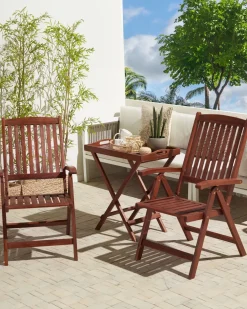 Ulkokalusteet<Beliani Puutarhatuoli 6Kpl Setti Akaasiapuu Toscana