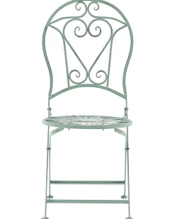 Ulkokalusteet<Beliani Puutarhatuoli Metalli Vihrea 2 Kpl Trento