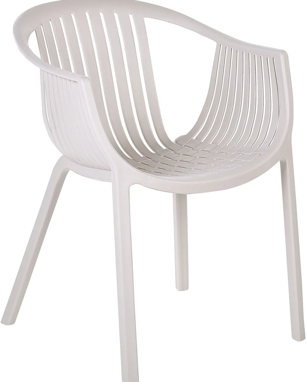 Outlet Beliani Puutarhatuoli Muovi Beige 4 Kpl Napoli