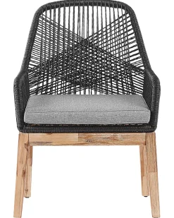 New Beliani Puutarhatuoli Musta 2 Kpl Olbia