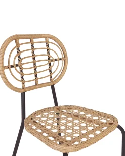 Flash Sale Beliani Puutarhatuoli Polyrottinki Luonnonvari 4 Kpl Pratello