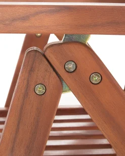 Ulkokalusteet<Beliani Puutarhatuoli Punaisella Pehmusteella Toscana