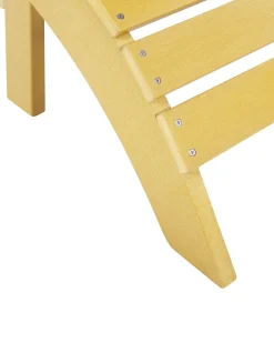 Shop Beliani Puutarhatuoli Rahilla Keltainen Adirondack