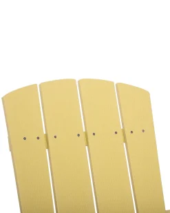 Shop Beliani Puutarhatuoli Rahilla Keltainen Adirondack