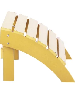 Shop Beliani Puutarhatuoli Rahilla Keltainen Adirondack