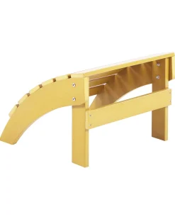 Shop Beliani Puutarhatuoli Rahilla Keltainen Adirondack