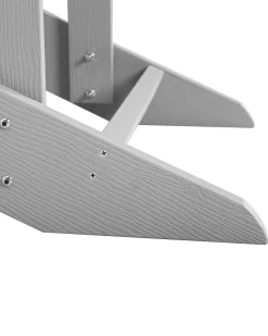 Ulkokalusteet<Beliani Puutarhatuoli Rahilla Vaaleanharmaa Adirondack