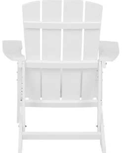 Clearance Beliani Puutarhatuoli Rahilla Valkoinen Adirondack