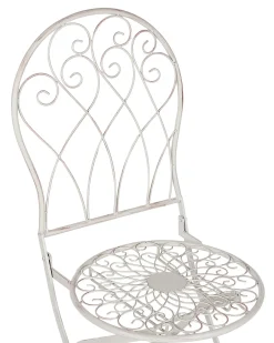 Clearance Beliani Puutarhatuoli Rauta Luonnonvalkoinen 2 Kpl Stiffe
