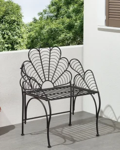 Sale Beliani Puutarhatuoli Rauta Musta Liguria