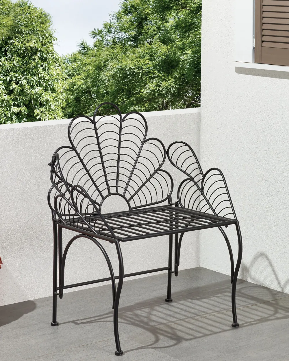 Sale Beliani Puutarhatuoli Rauta Musta Liguria