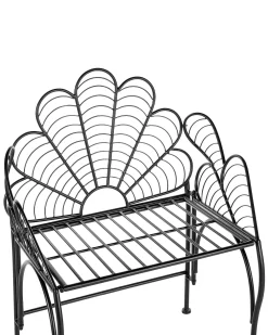 Sale Beliani Puutarhatuoli Rauta Musta Liguria