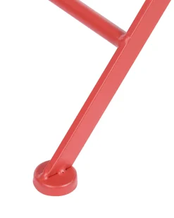 Ulkokalusteet<Beliani Puutarhatuoli Rauta Punainen 2 Kpl Scario