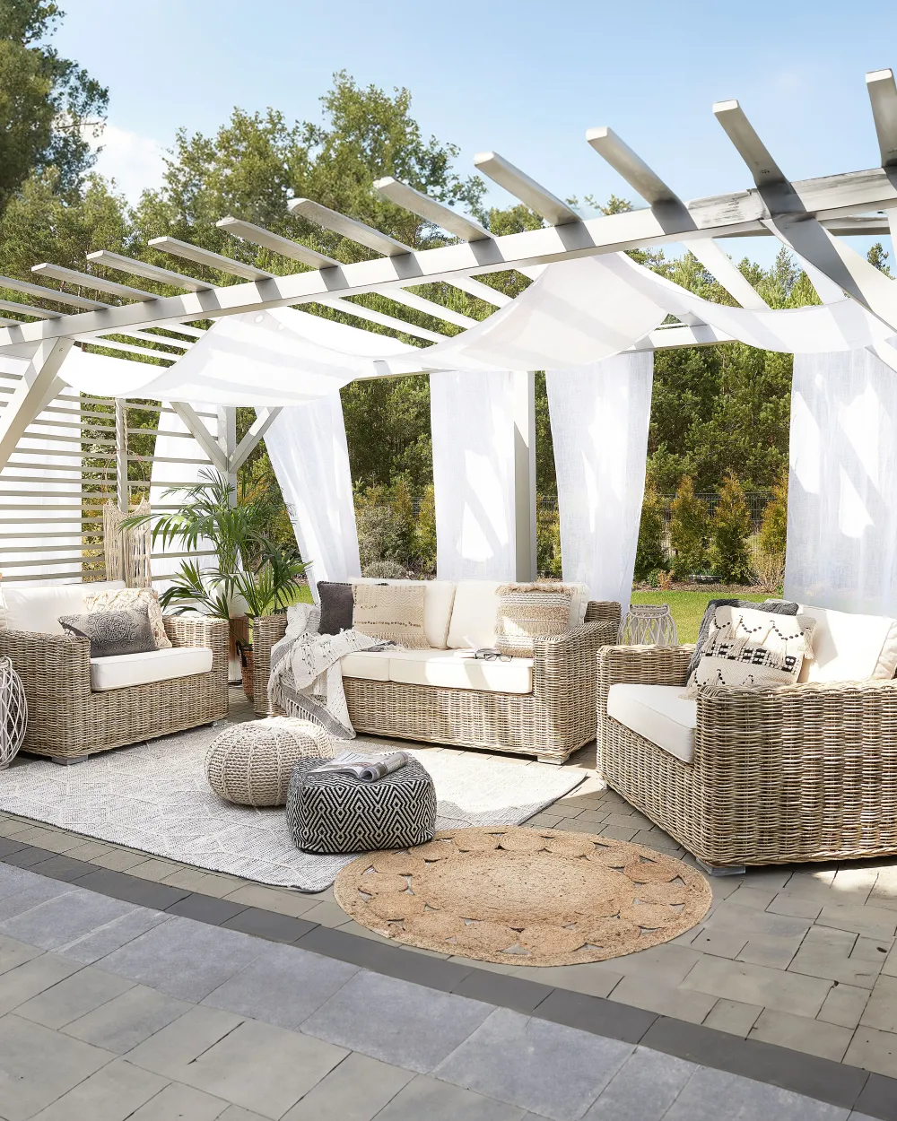 Sale Beliani Puutarhatuoli Rottinki Luonnonvari 2 Kpl Ardea