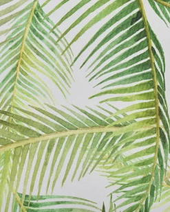 Ulkokalusteet<Beliani Puutarhatuoli Tumma Akasiapuu Vaihtokangas 2 Kpl Harmaa/Trooppinen Lehtikuvio 2 Kpl Cine