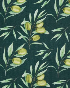 Outlet Beliani Puutarhatuoli Tumma Akasiapuu Vaihtokangas 2 Kpl Luonnonvalkoinen/Oliivikuvio 2 Kpl Cine