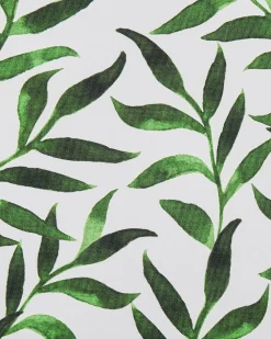 Ulkokalusteet<Beliani Puutarhatuoli Tumma Akasiapuu Vaihtokangas 2 Kpl Luonnonvalkoinen/Lehtikuosi 2 Kpl Cine