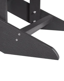 Cheap Beliani Puutarhatuoli Tummanharmaa Adirondack