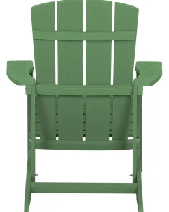 Ulkokalusteet<Beliani Puutarhatuoli Vihrea Adirondack