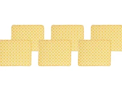 Discount Beliani Puutarhatuolin Pehmuste Keltainen 6 Kpl Tolve